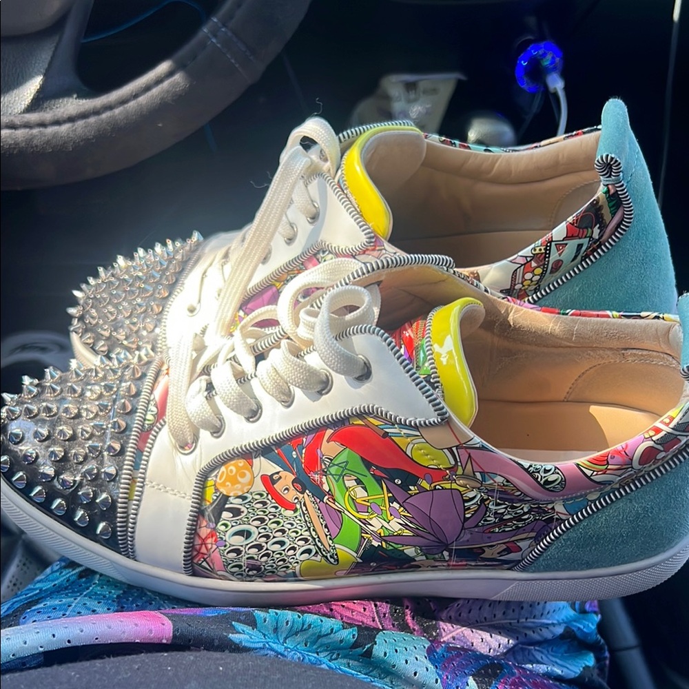 Colorful Studded Sneakers